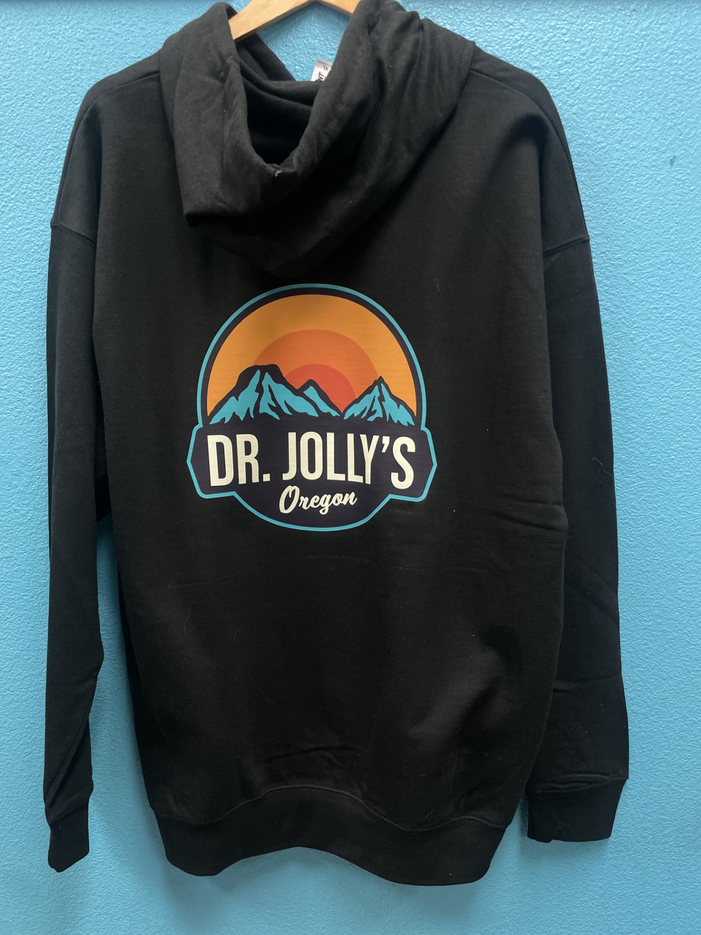 Photograph of product: Dr. Jolly's | Black Stripes | Midweight Hoodie