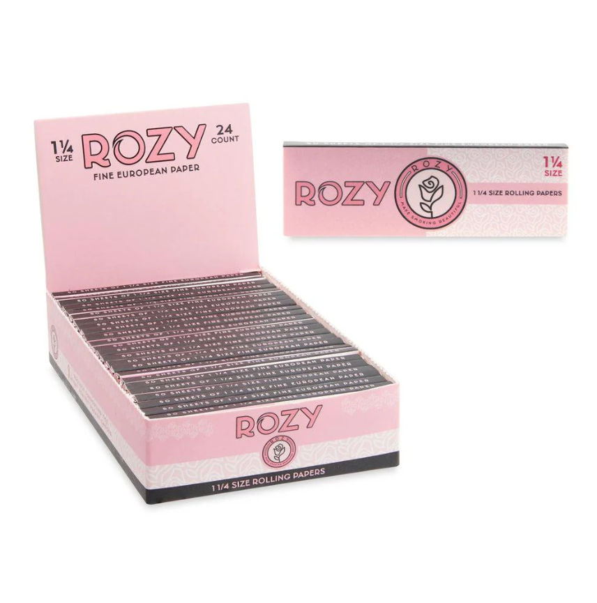 Photograph of product: Rozy Pink | Rolling Papers | 1 1/4"