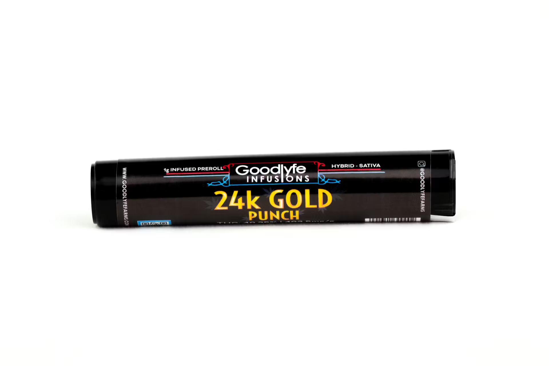Photograph of product: Goodlyfe 24K Gold Punch Infused Preroll