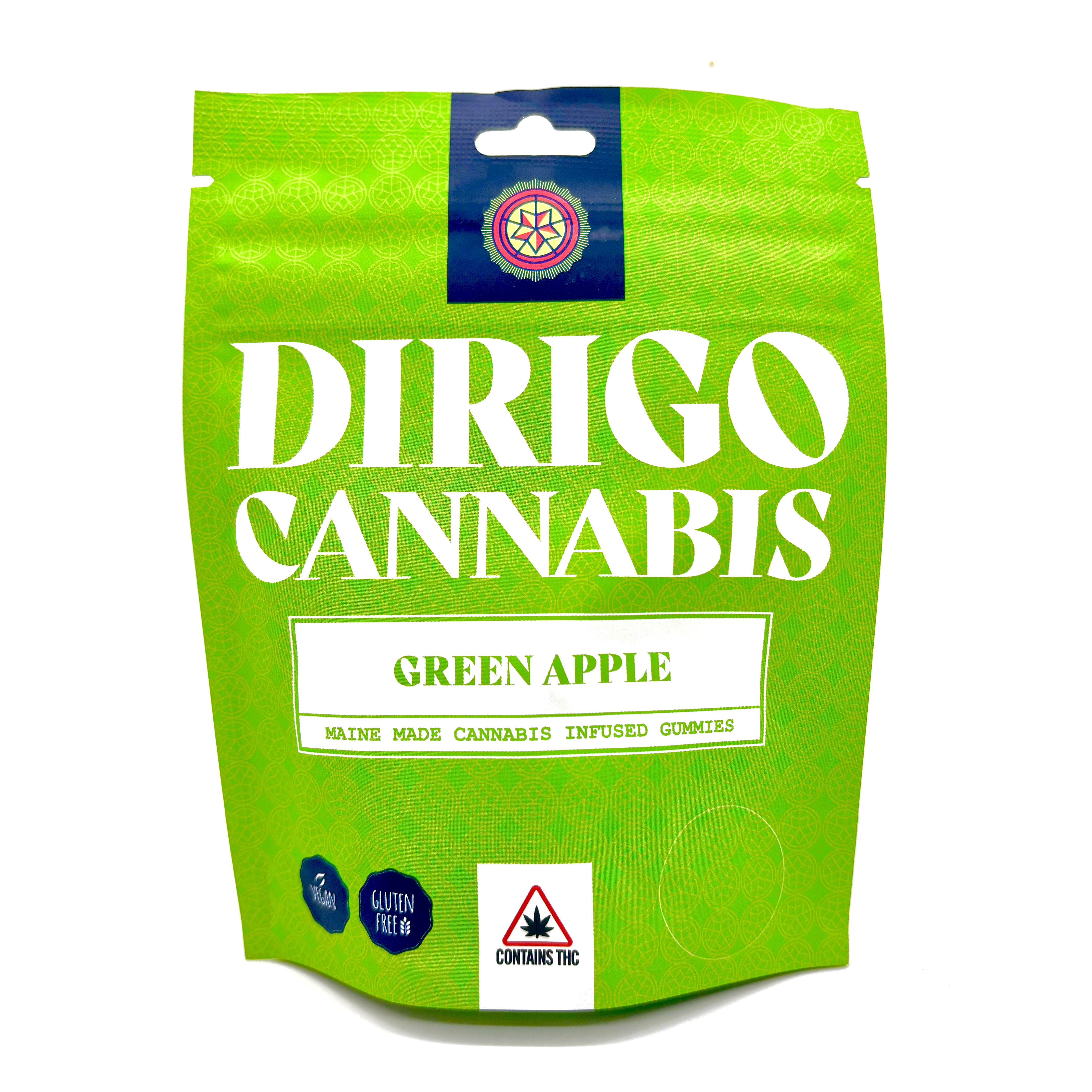 Photograph of product: Green Apple Gummies | Dirigo Oui'd