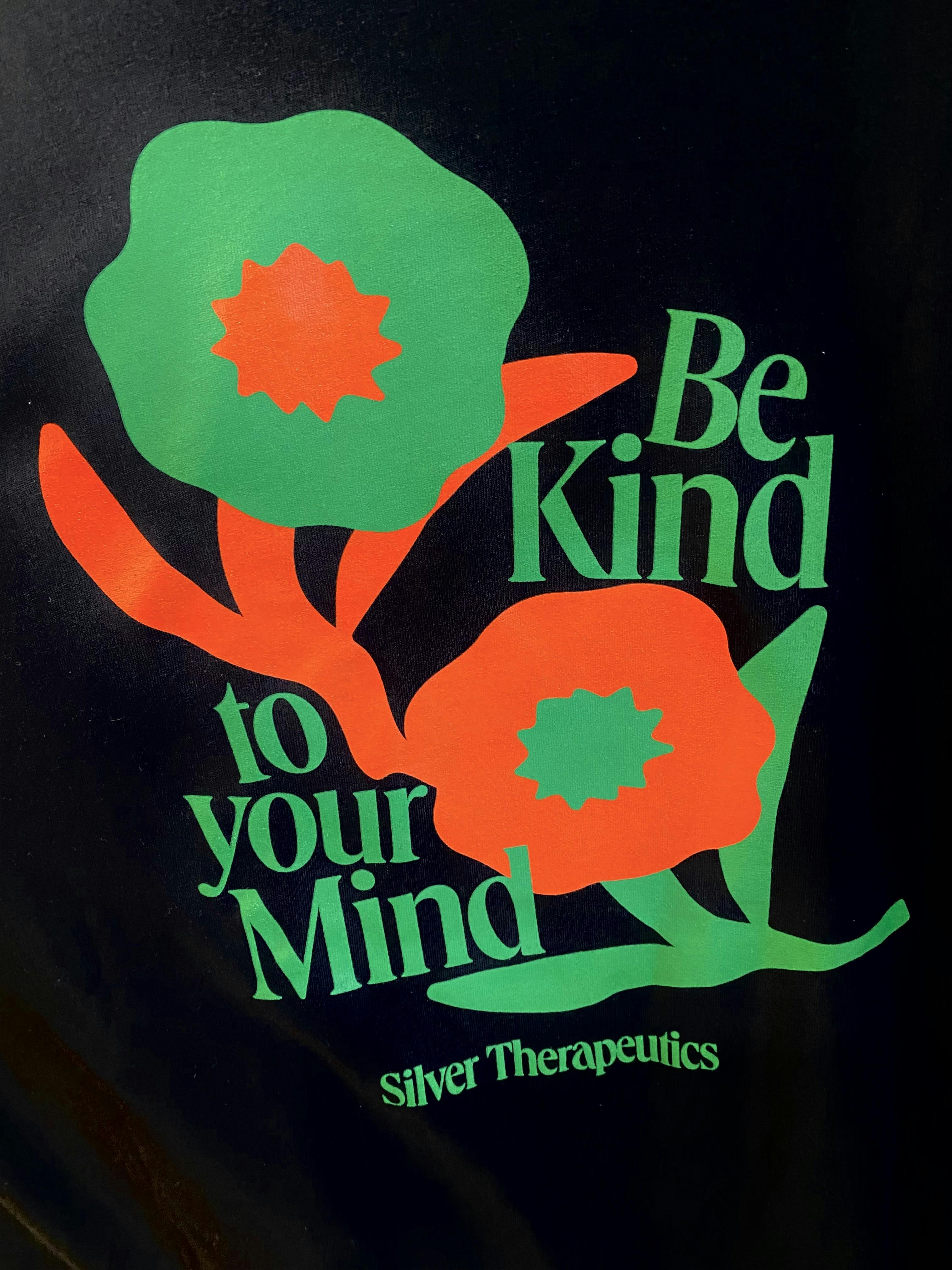 Photograph of product: Be Kind to your Mind | 4XL Black T-Shirt - 
