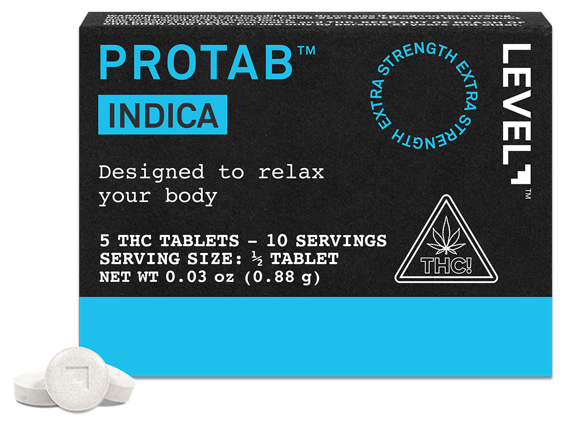 Photograph of product: Level | Protab | Tablet | Oui'd | 20mg | 5 Pack | 100mg