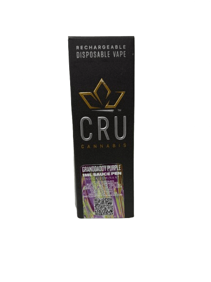 Photograph of Product: CRU | Granddaddy Purple | Live Resin Disposable