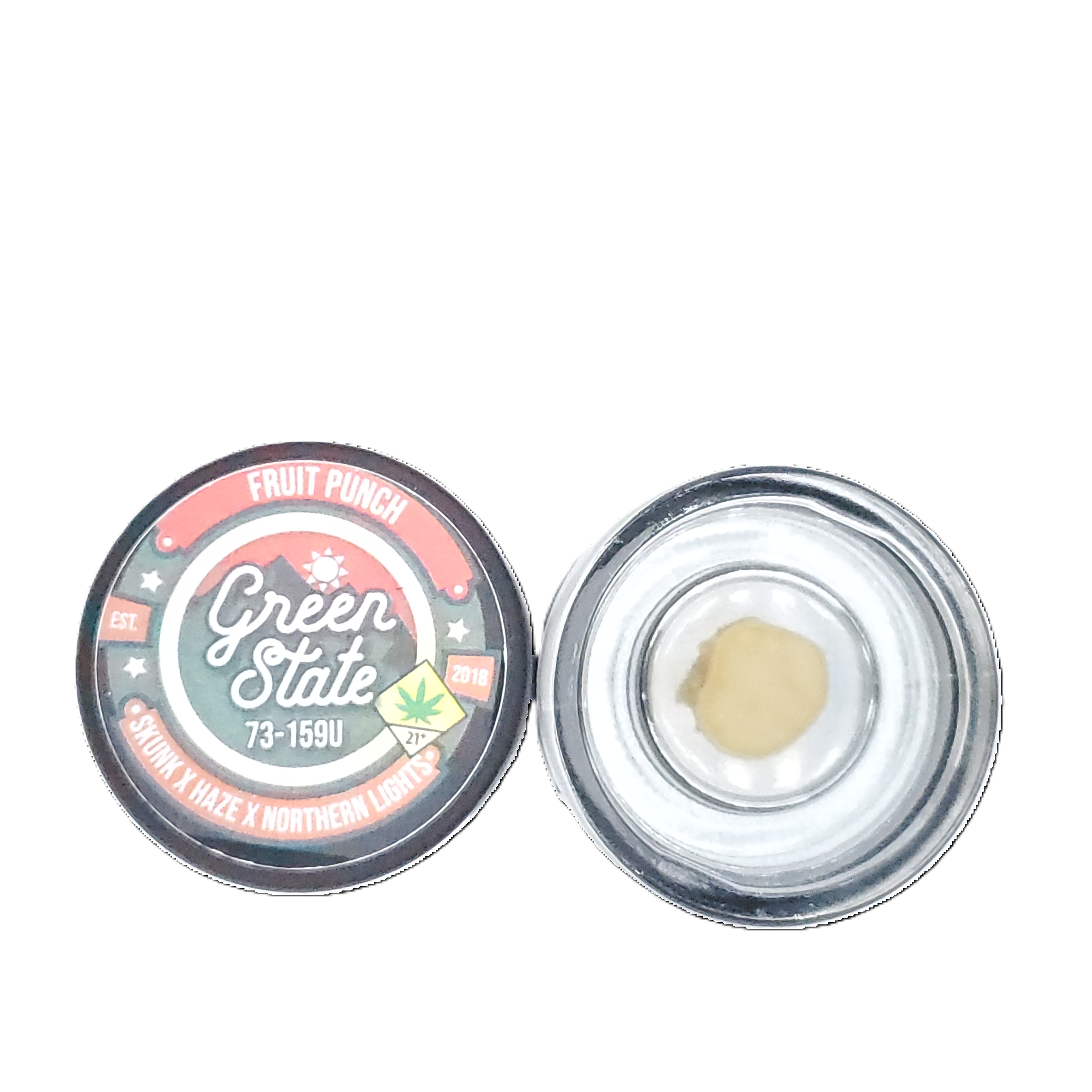 Photograph of product: Green State CON Fruit Punch CC au chocolat Rosin 1g