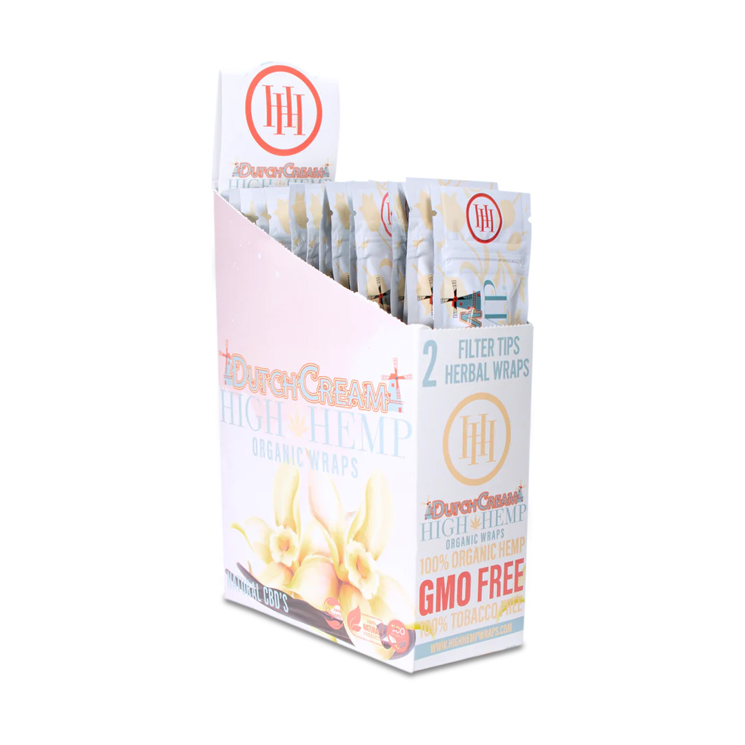 Photograph of product: High Hemp | 2pk Hemp Wraps | Dutch Cream (Vanilla)