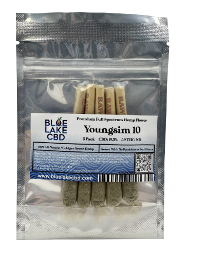 Photograph of product: Blue Lake CBD Preroll Youngsim 10