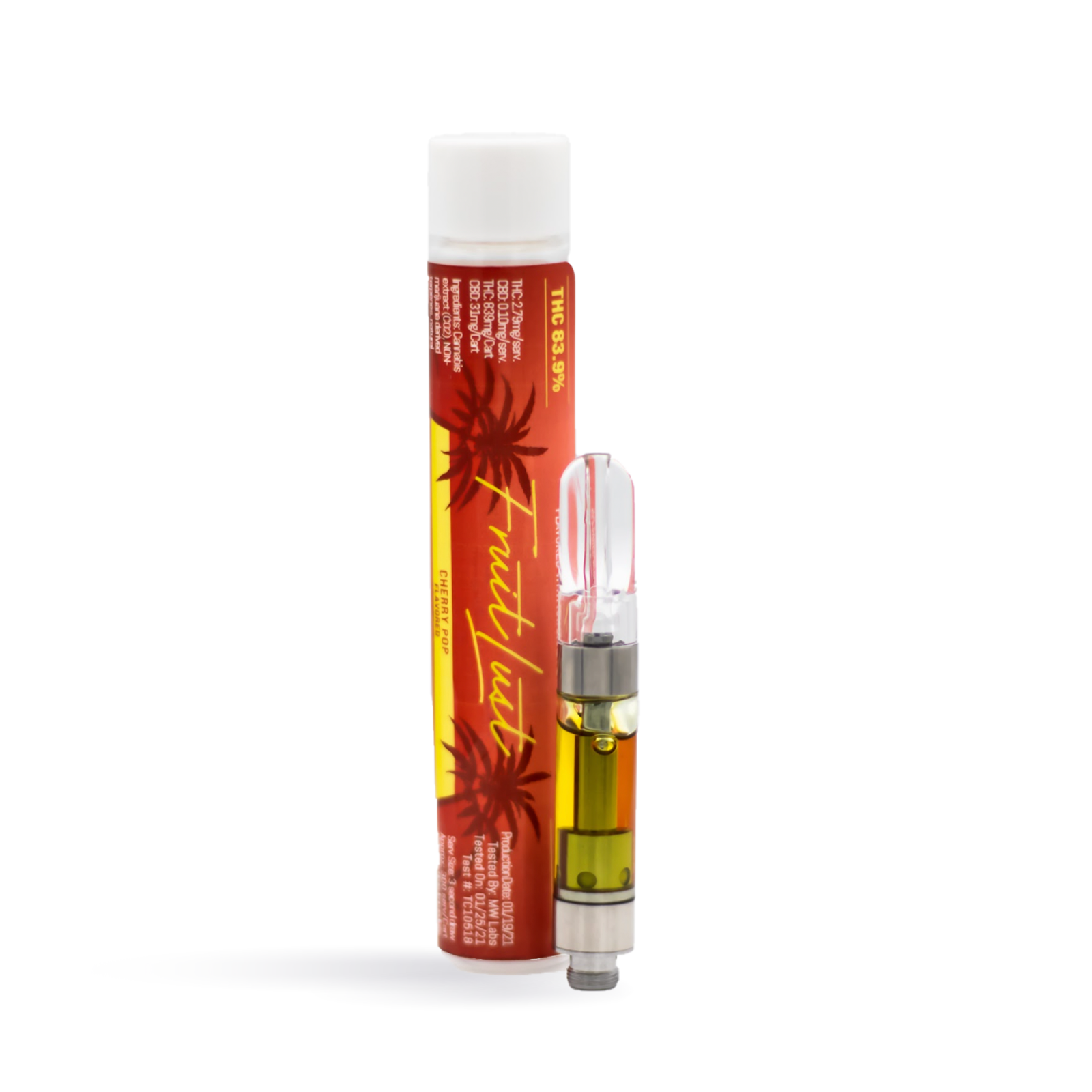 Photograph of product: Cherry Pop Fruit Lust Cartridge | 1g