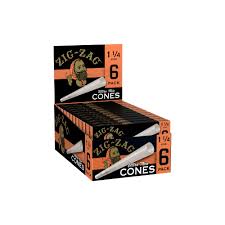 Photograph of product: ZIG-ZAG ULTRA THIN CONES 1 1/4 IN, 6 PACK