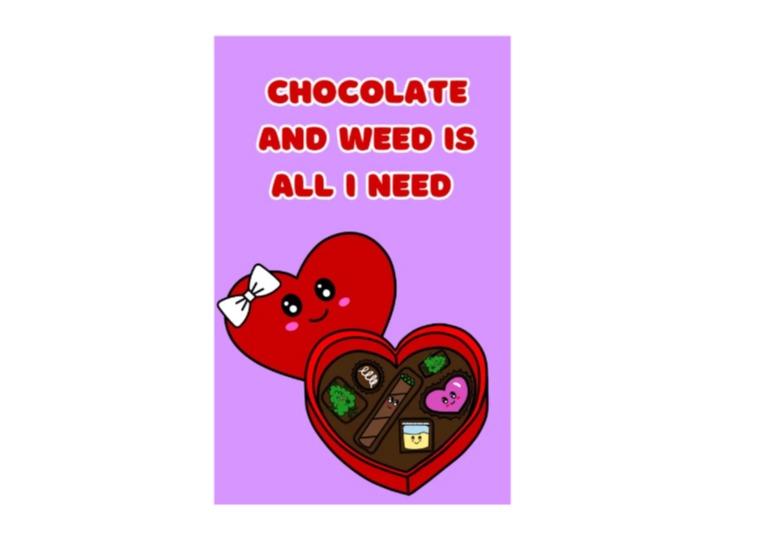 Photograph of product: Smoke Signals | Valentine's Day Card | 1pc