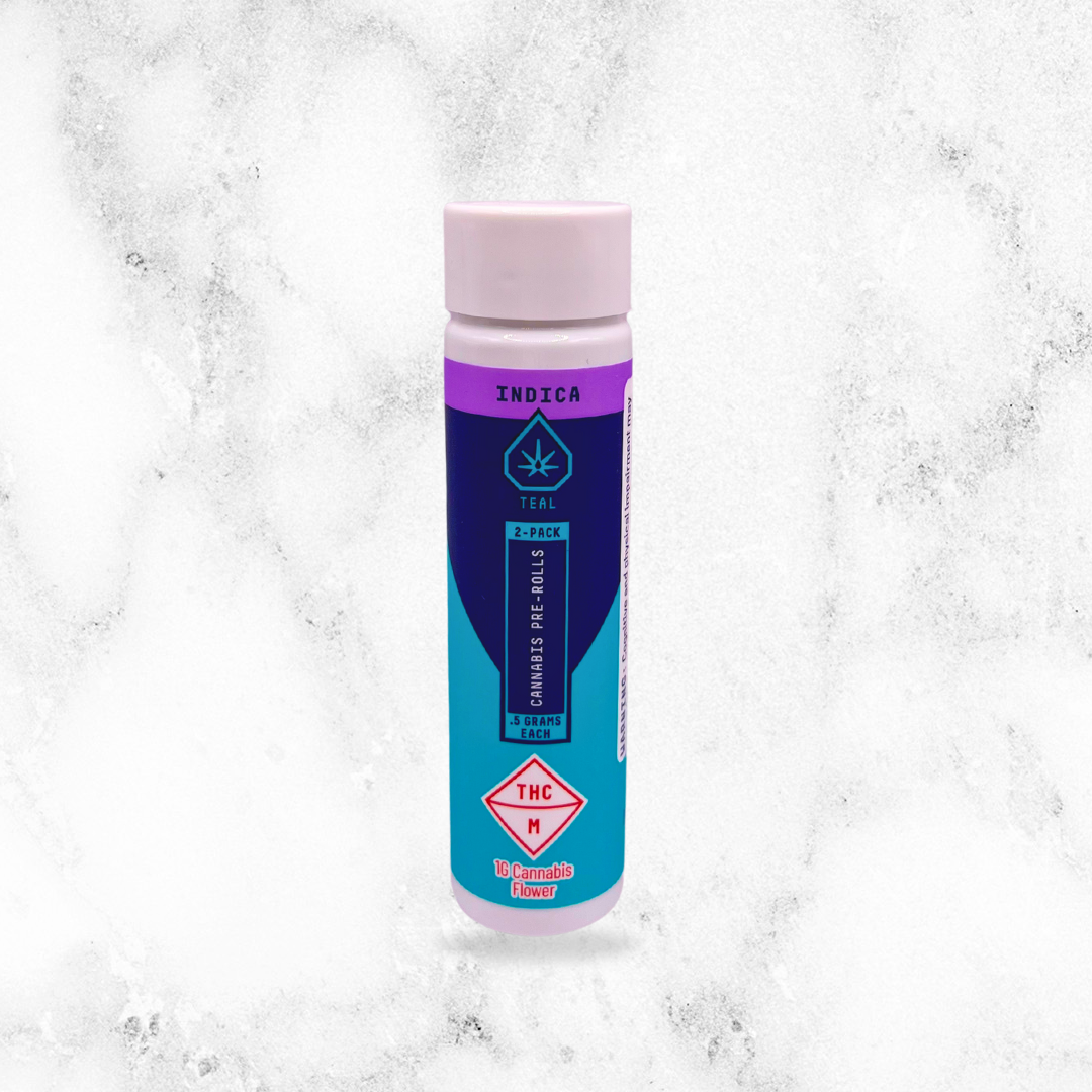 Photograph of product: Teal - Tiger Moon - 2pk Preroll