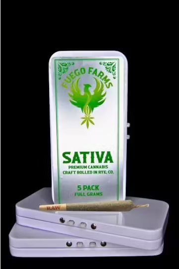 Photograph of product: Fuego Farms - (S) - The Whip 5pk prerolls