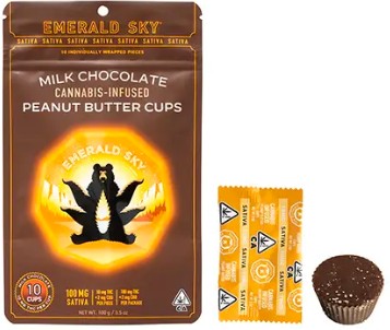 Photograph of product: Milk Chocolate [S] - 100MG Peanut Butter Cups 10PK