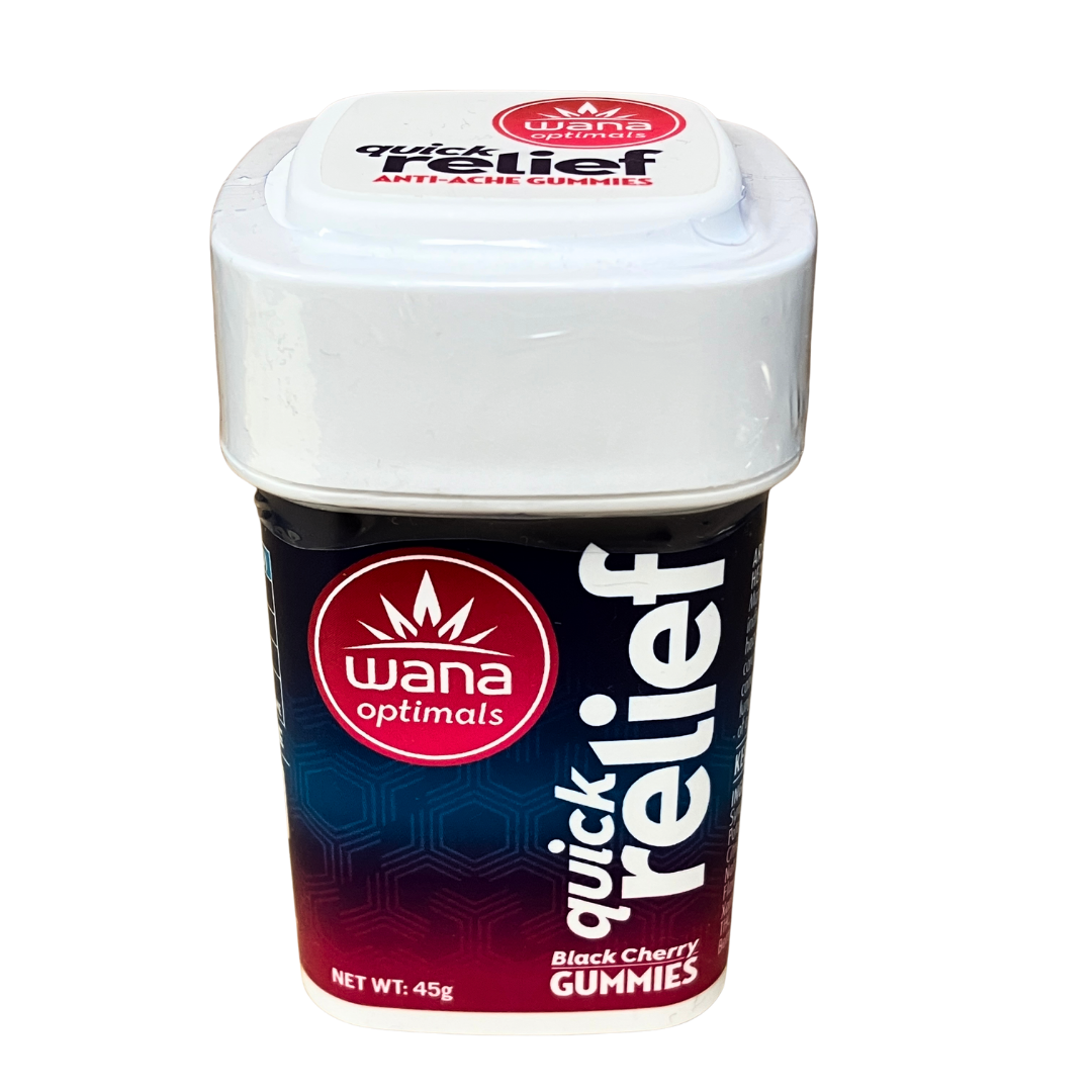 Photograph of product: 150mg 1:1:1 Quick Relief Black Cherry Gummies (H) | 0.05g