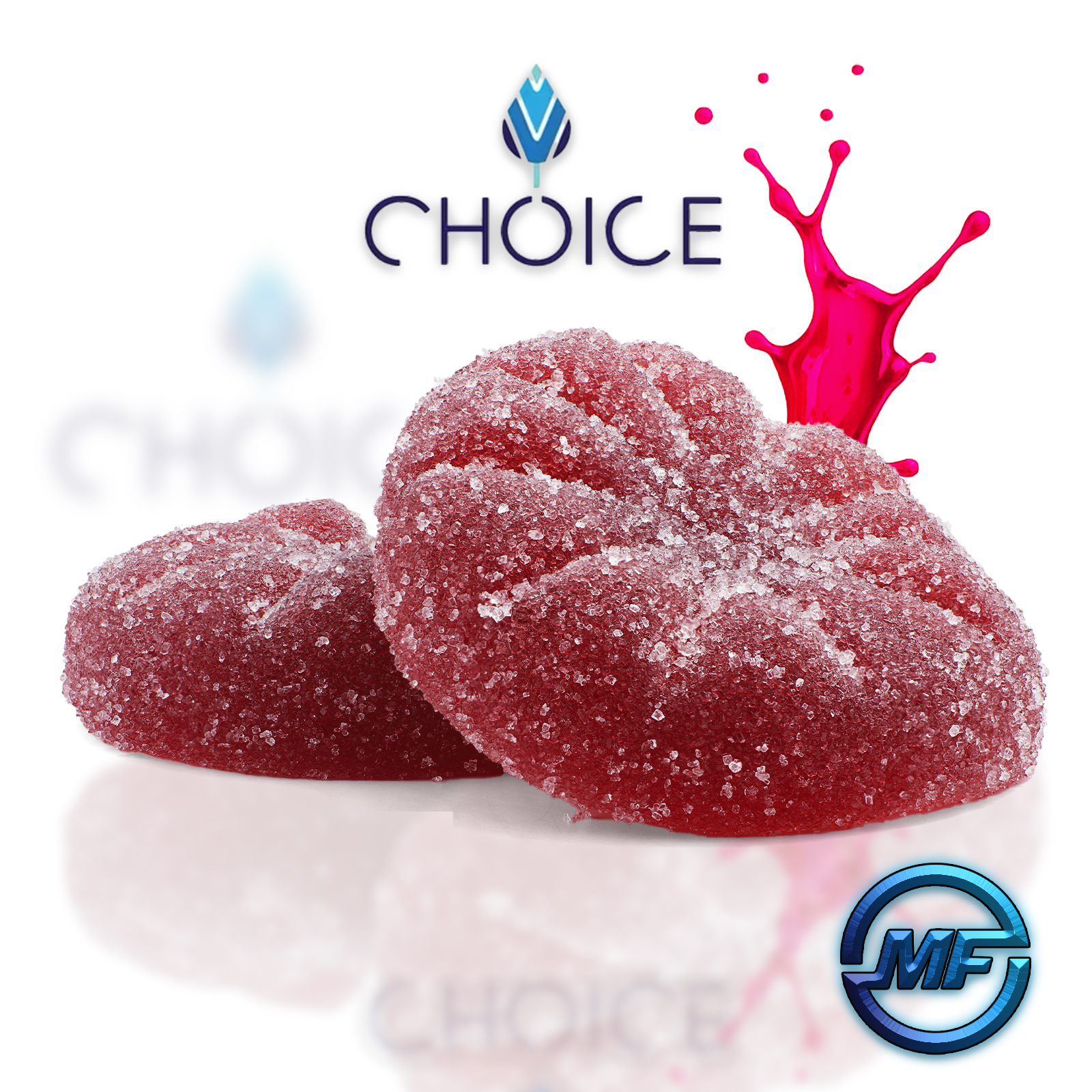 Photograph of product: Choice | Chonky Cherry Berry Mega Chews | 200mg