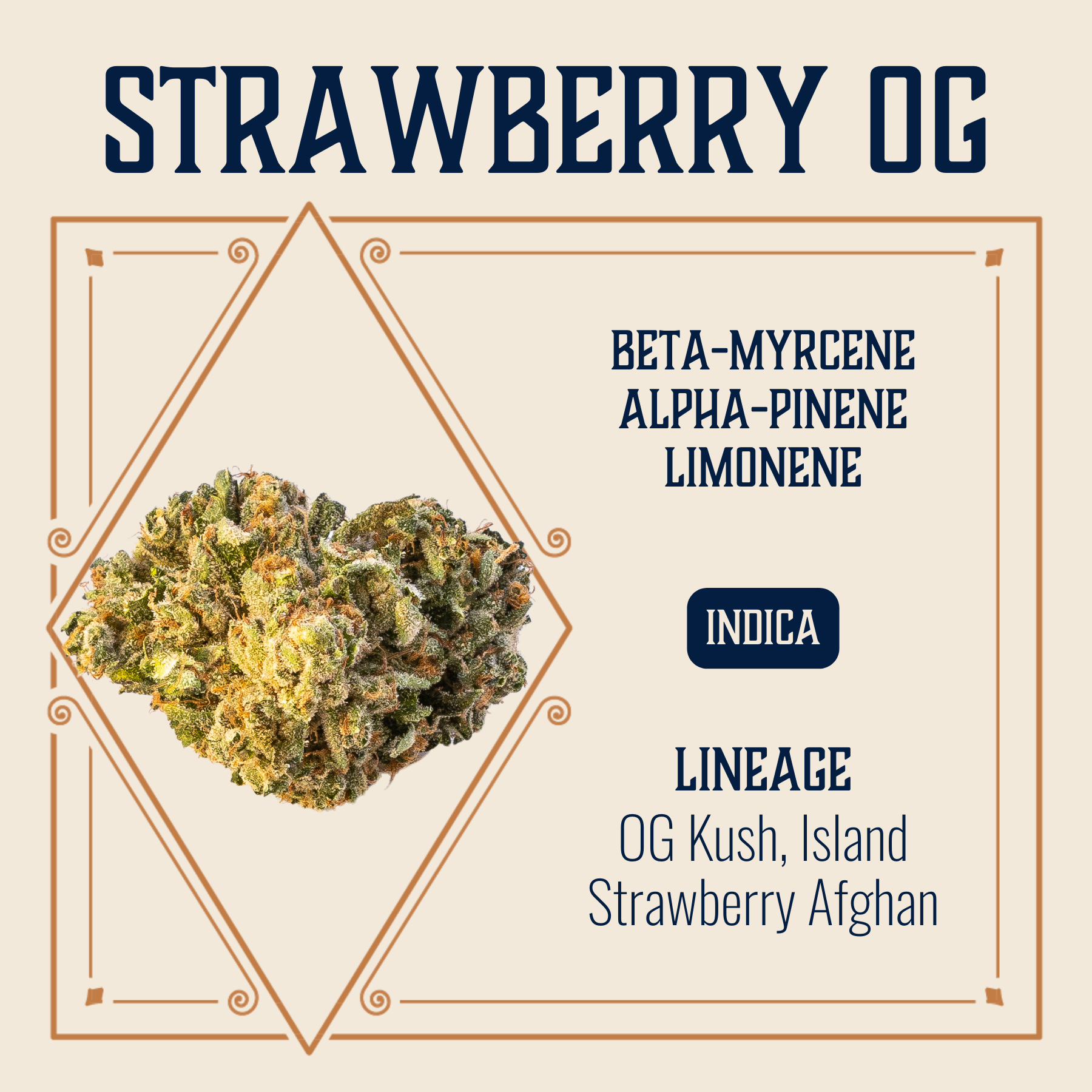 Photograph of product: Strawberry OG Flower | 3.5g