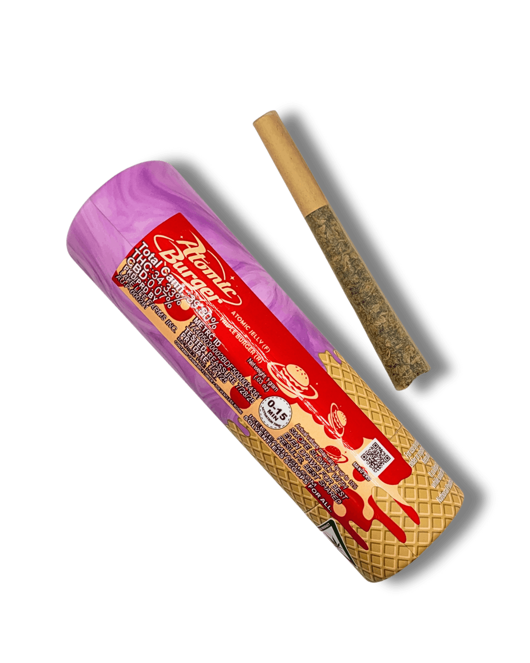 Photograph of product: Atomic Burger Infused Rosin Pre-Roll