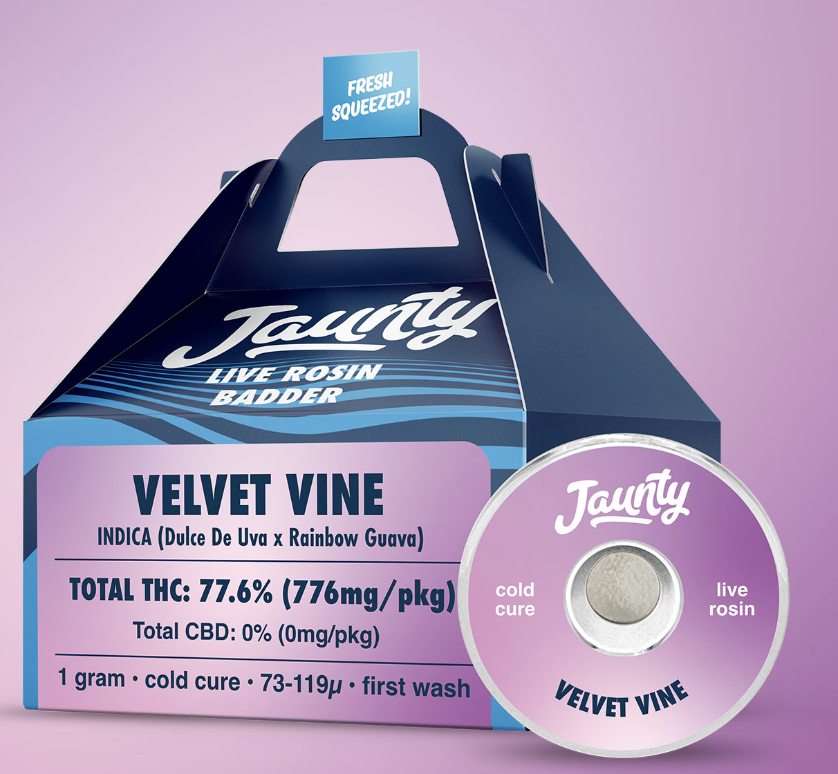 Photograph of product: Jaunty | Velvet Vine | 1g Badder