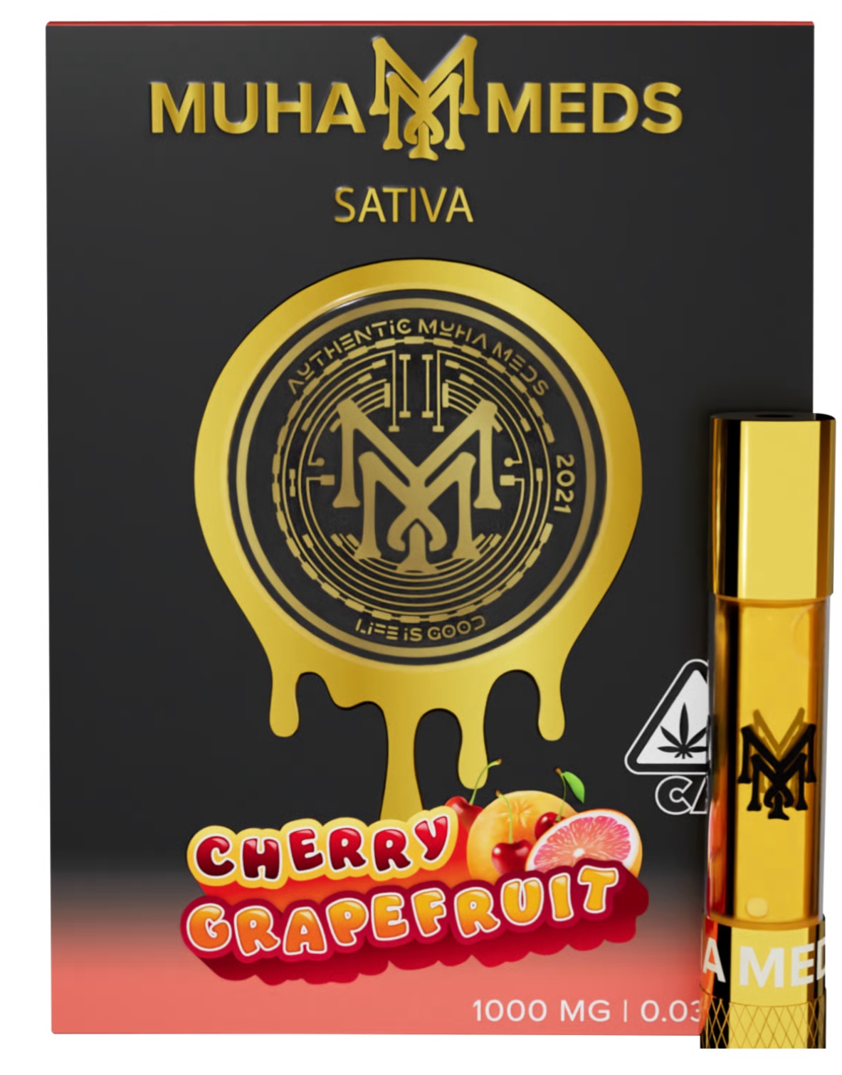 Photograph of product: MuhaMeds: Cherry Grapefruit 1G Cart (S)