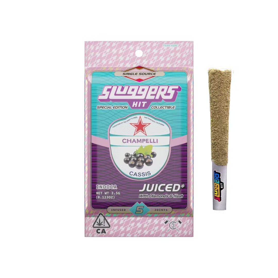 Photograph of product: Sluggers X Champelli - Cassis - Indoor - Multi Infused - 5pk