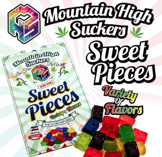 Photograph of product: MHS | Sweet Pieces | Assorted Mixed Berry (100mg)