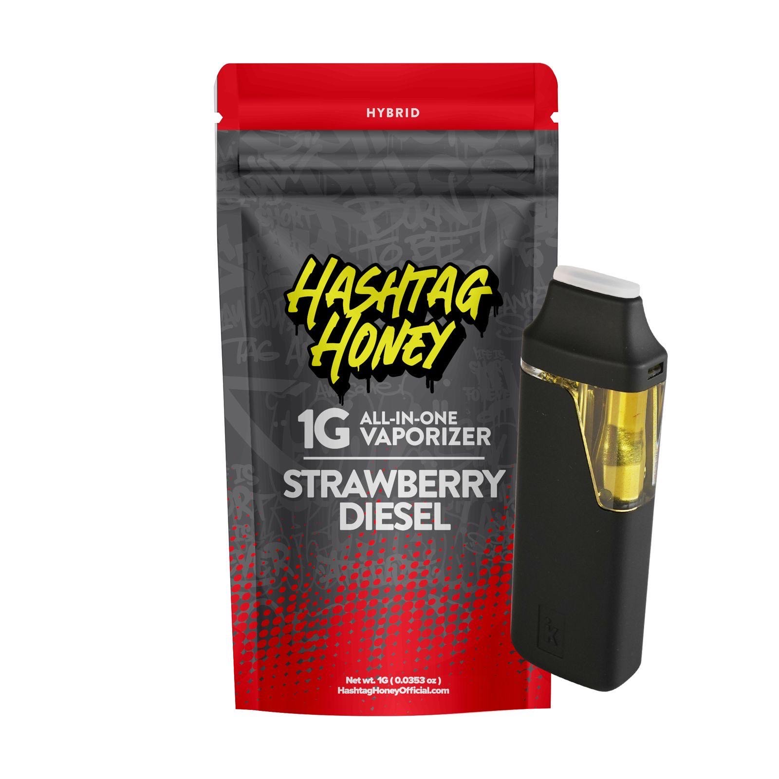 Photograph of product: au chocolattag Honey 1g Disposable Strawberry Diesel(Hybrid)