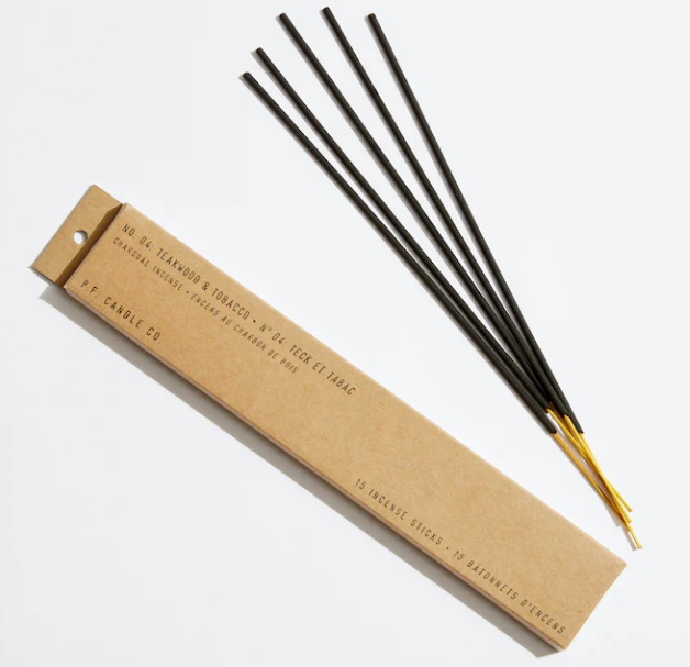 Photograph of product: P.F. Candle Co. | Teakwood & Tobacco | Incense Sticks