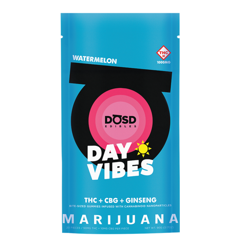 Photograph of Product: DOSD GUMMY DAY VIBES WATERMELON 1:1 (H) [20PK] 1000MG