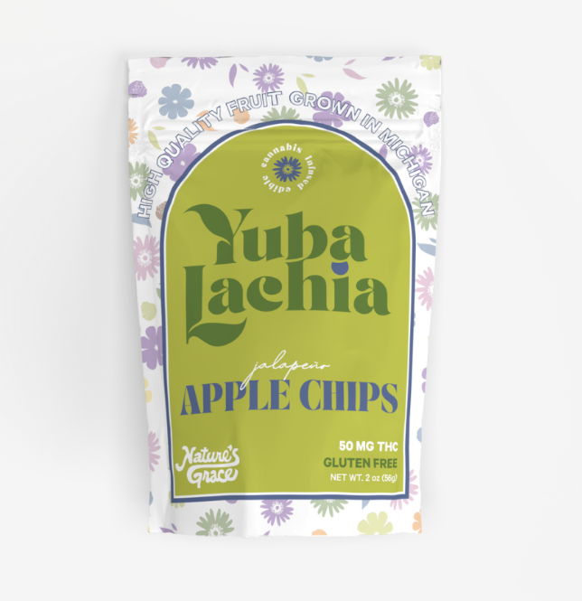 Photograph of product: Jalapeno Apple Chips | 50mg | Yubalachia