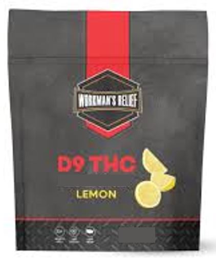Photograph of product: Workman's Relief | Hemp | Gummies Lemon (TH-oui 10 mg) | 4 ct