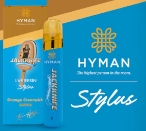 Photograph of product: Hyman - Stylus Live Resin Jackknife Disposable