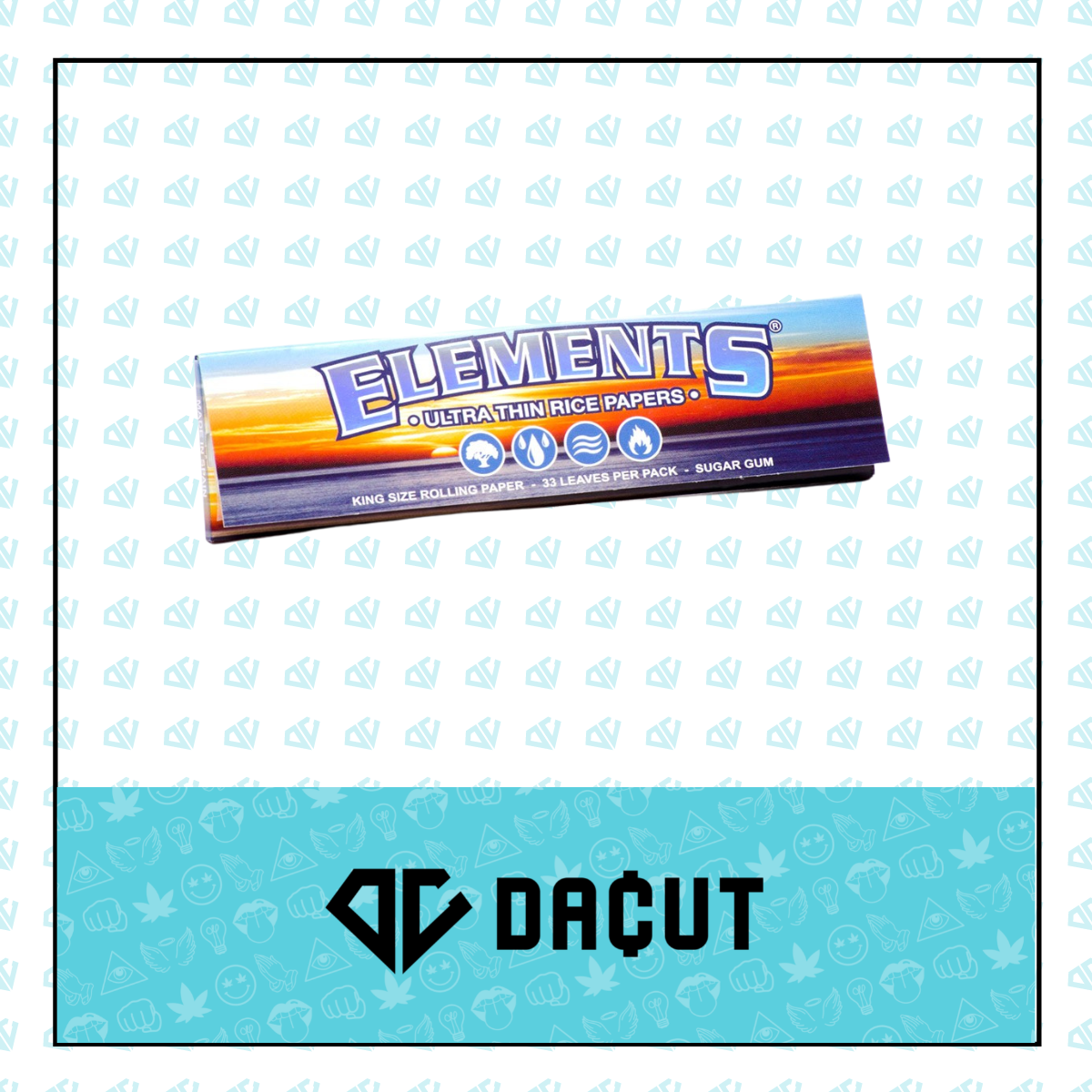 Photograph of product: Elements Ultra Thin Rice Papers King Size