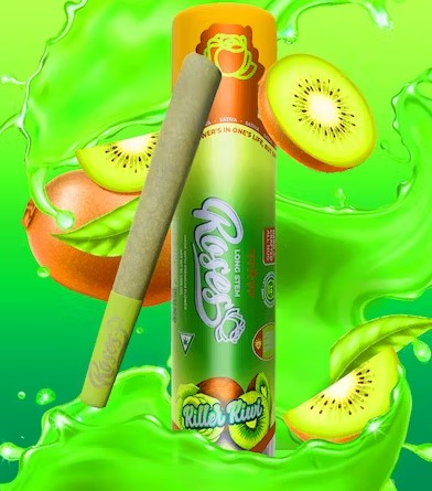 Photograph of product: PR | Killer Kiwi | 1g | Infused | Long Stem | Roses