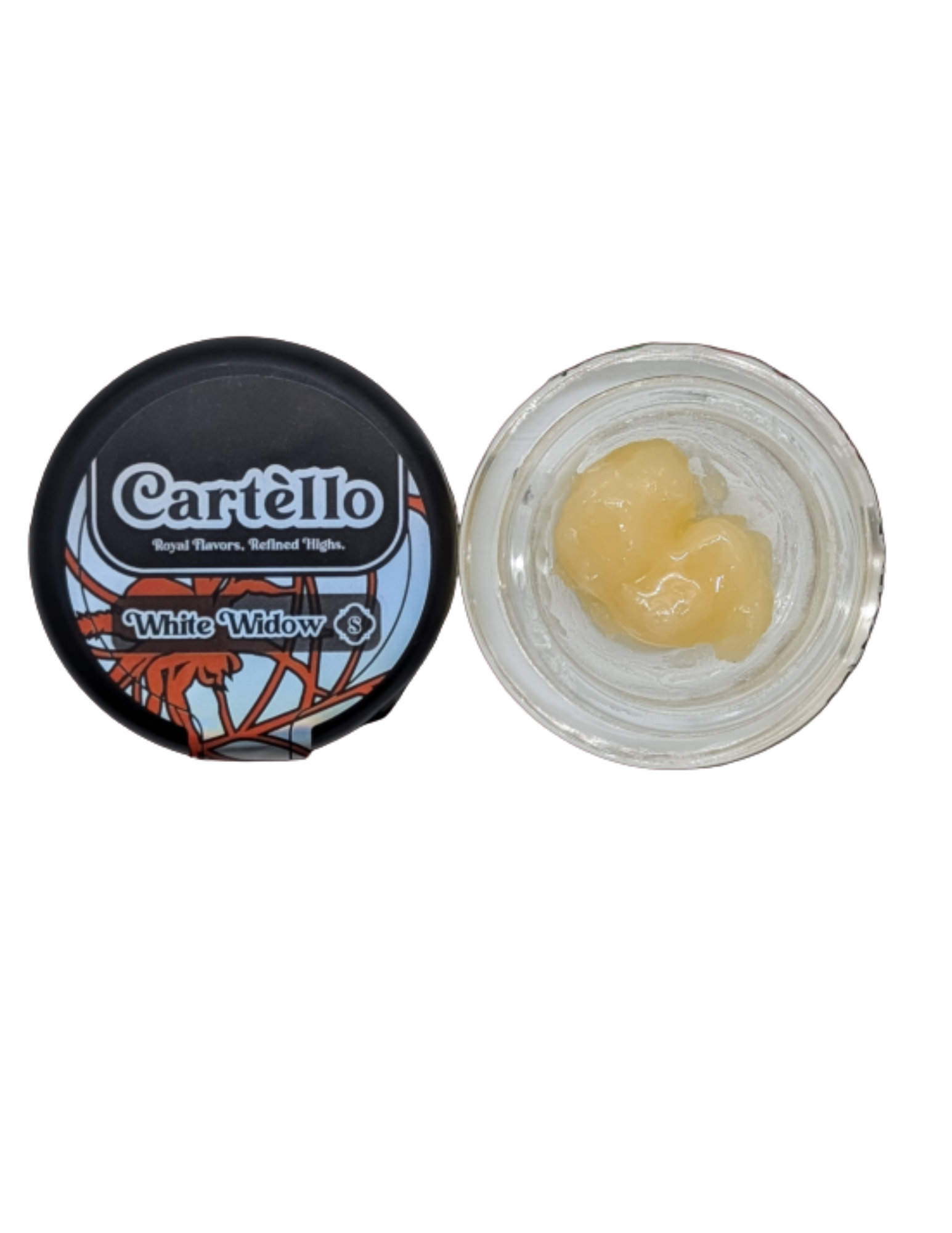 Photograph of product: Cartello White Widow (hyb) 1g TH-ouiA BATTER