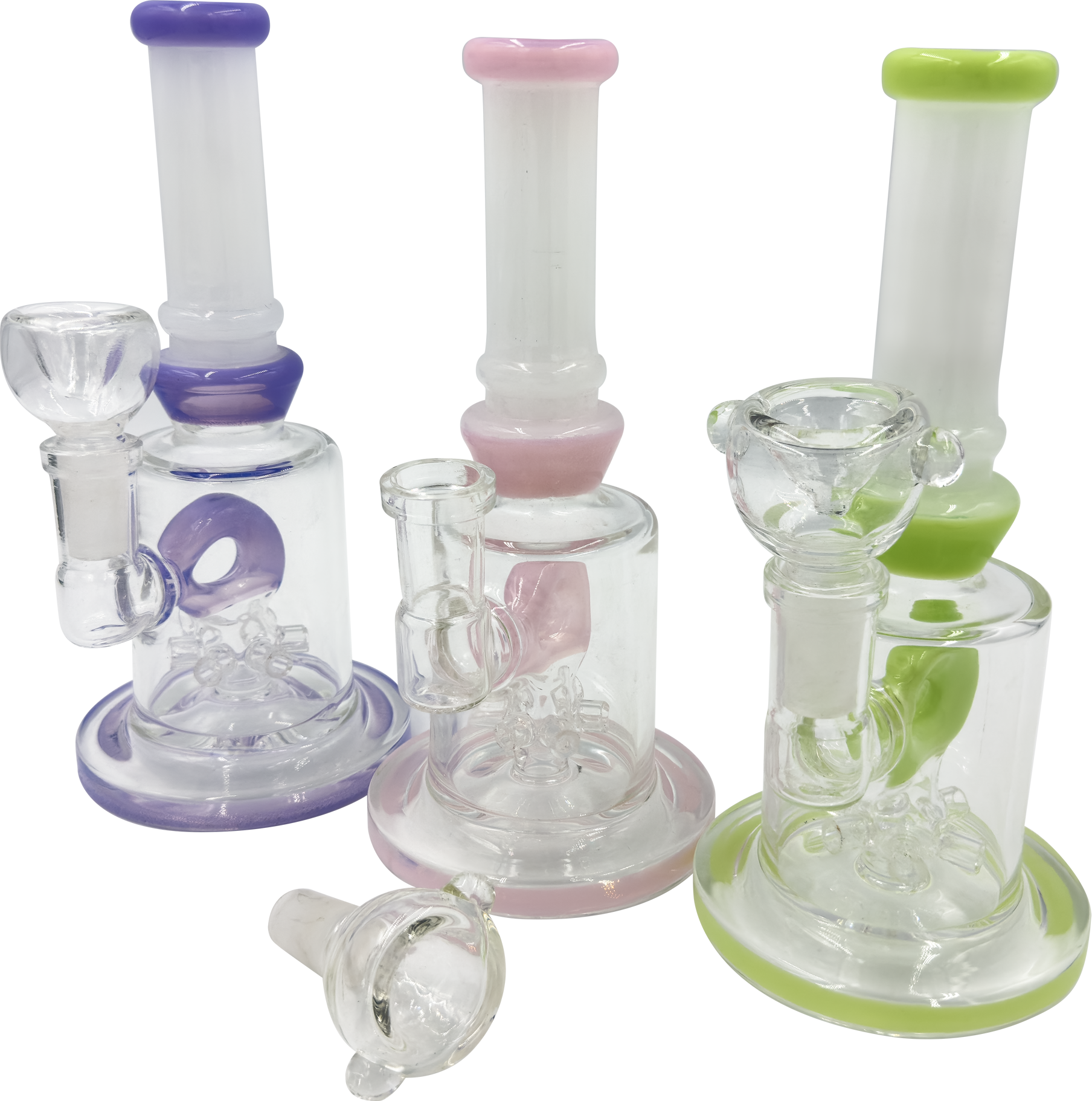 Photograph of product: 8" Slime Bent 6-Arm Tree Perc Hanger Rig