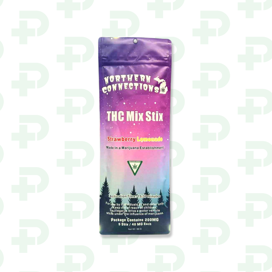 Photograph of product: Northern Connections - Rosin Infused Mix Stix 200mg - Peach Mango
