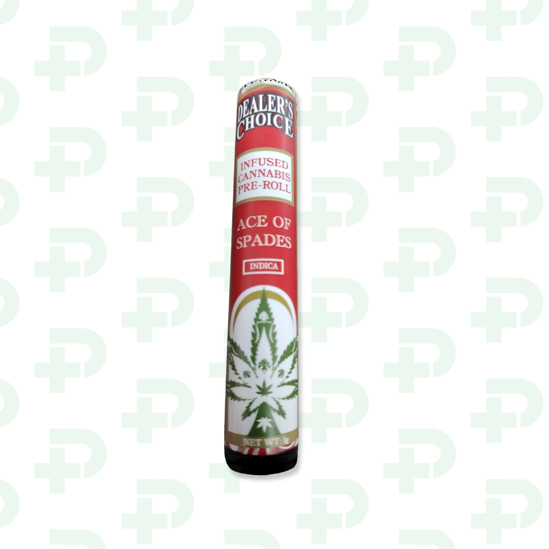 Photograph of product: Dealers Choice Infused Preroll - Ace of Spades