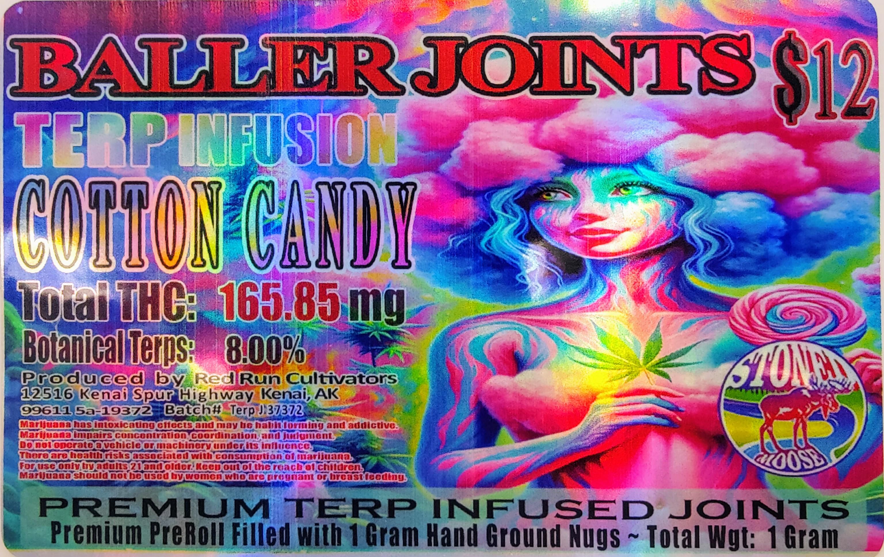 Photograph of product: Baller Joint Terp Infused (Cotton Candy) 1g