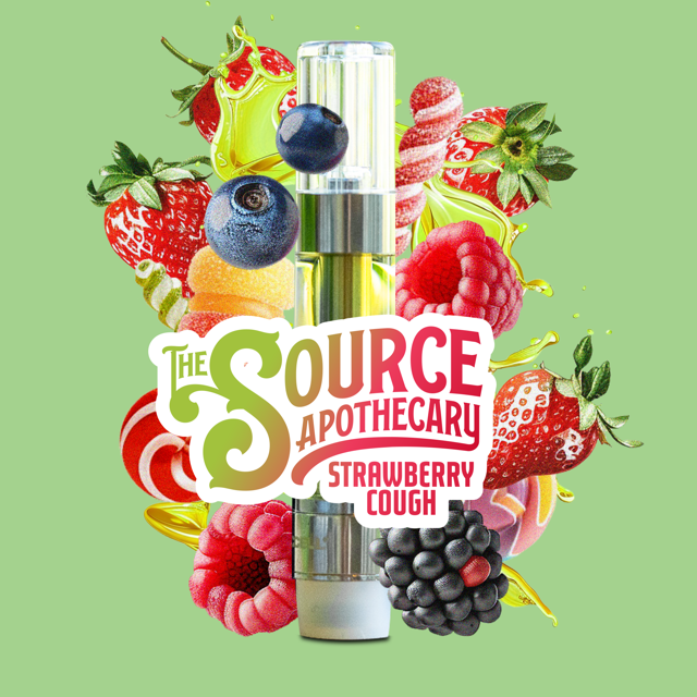 Photograph of Product: The Source | Strawberry Cough | Cart | Distillate | 1g