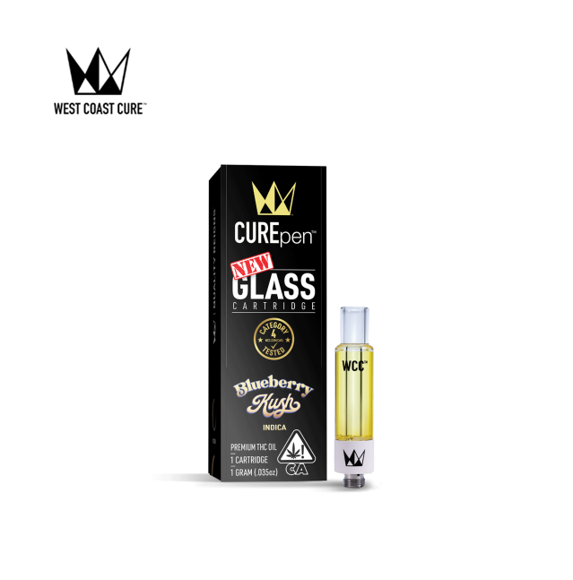 Photograph of product: BLUEBERRY KUSH 1G CUREPEN CARTRIDGE