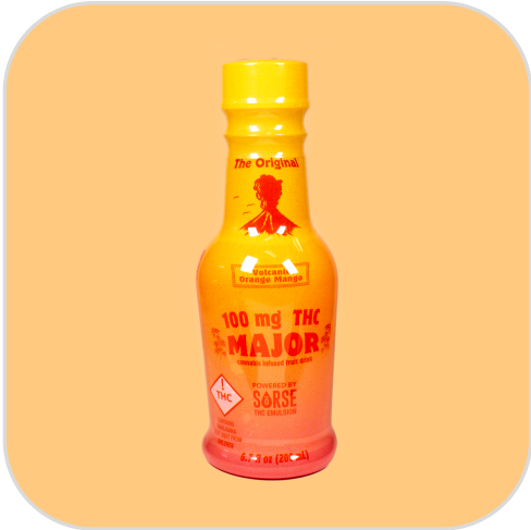Photograph of product: Major | Orange Mango | 6.7oz Fruit Drink | DOH | 100mg TH-oui