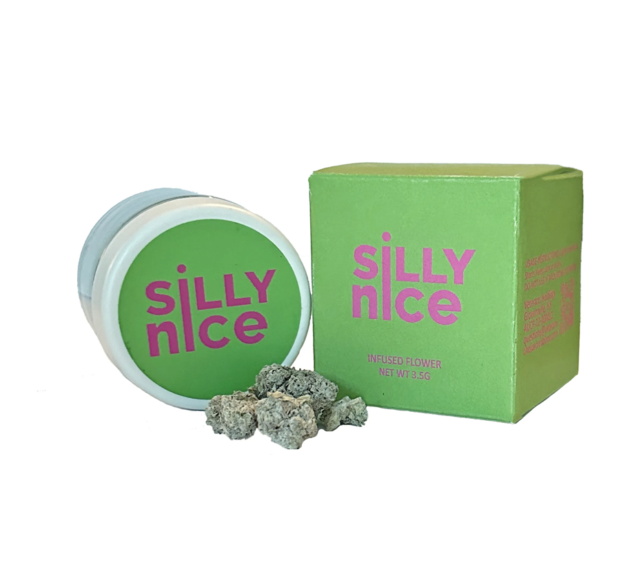 Photograph of product: Silly Nice | Frosted Flower | Diamond-Infused | 3.5g