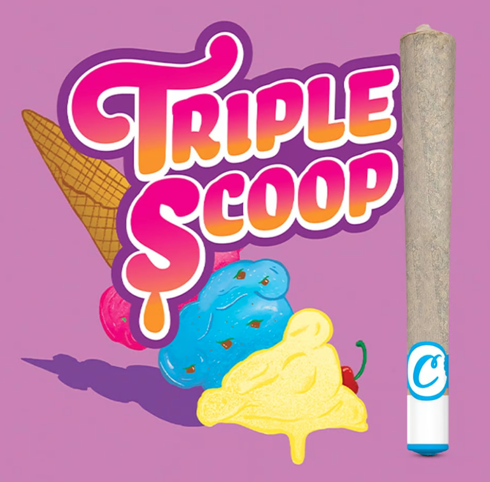Photograph of product: TRIPLE SCOOP 1G PREROLL
