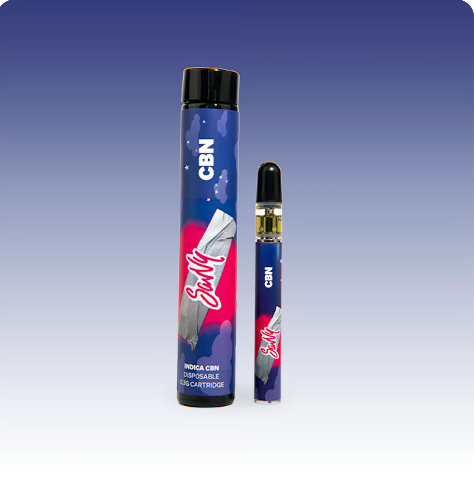 Photograph of product: Savvy Cherry Sorbet (I) 4:1 TH-oui:CBN Sleepover Traveler Disposable 0.3g