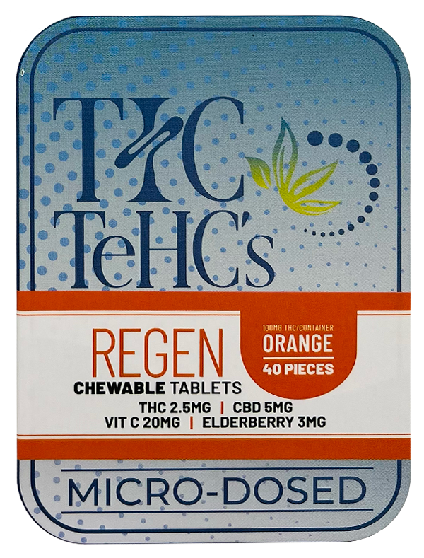 Photograph of product: High TeHC Regen Orange Mints 100mg