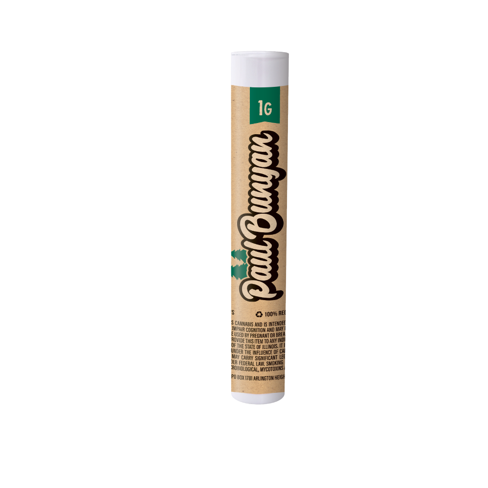 Photograph of product: GG4 | 1g | 2pk Pre-Rolls | Paul Bunyan