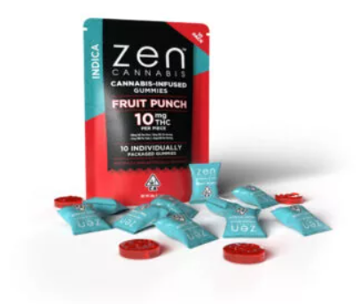 Photograph of product: Zen Gummies Fruit Punch (I) 100mg