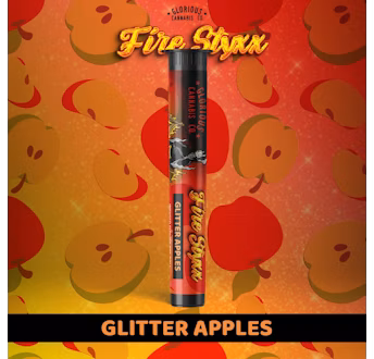 Photograph of product: GLORIOUS | FireStyxx | ICC | Infused Preroll | Glitter Apples