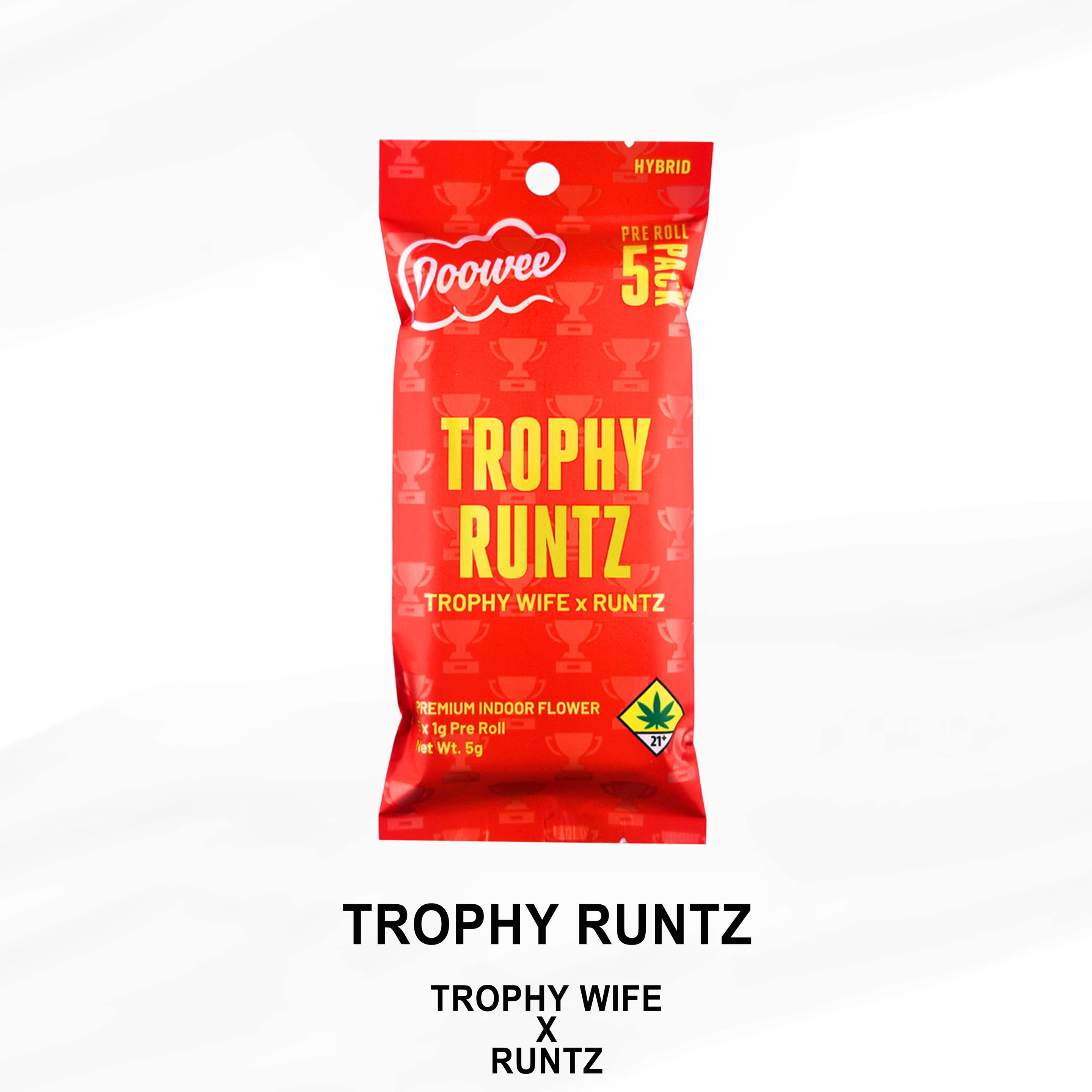 Photograph of product: Trophy Runtz Pre-Rolls 5 Pack