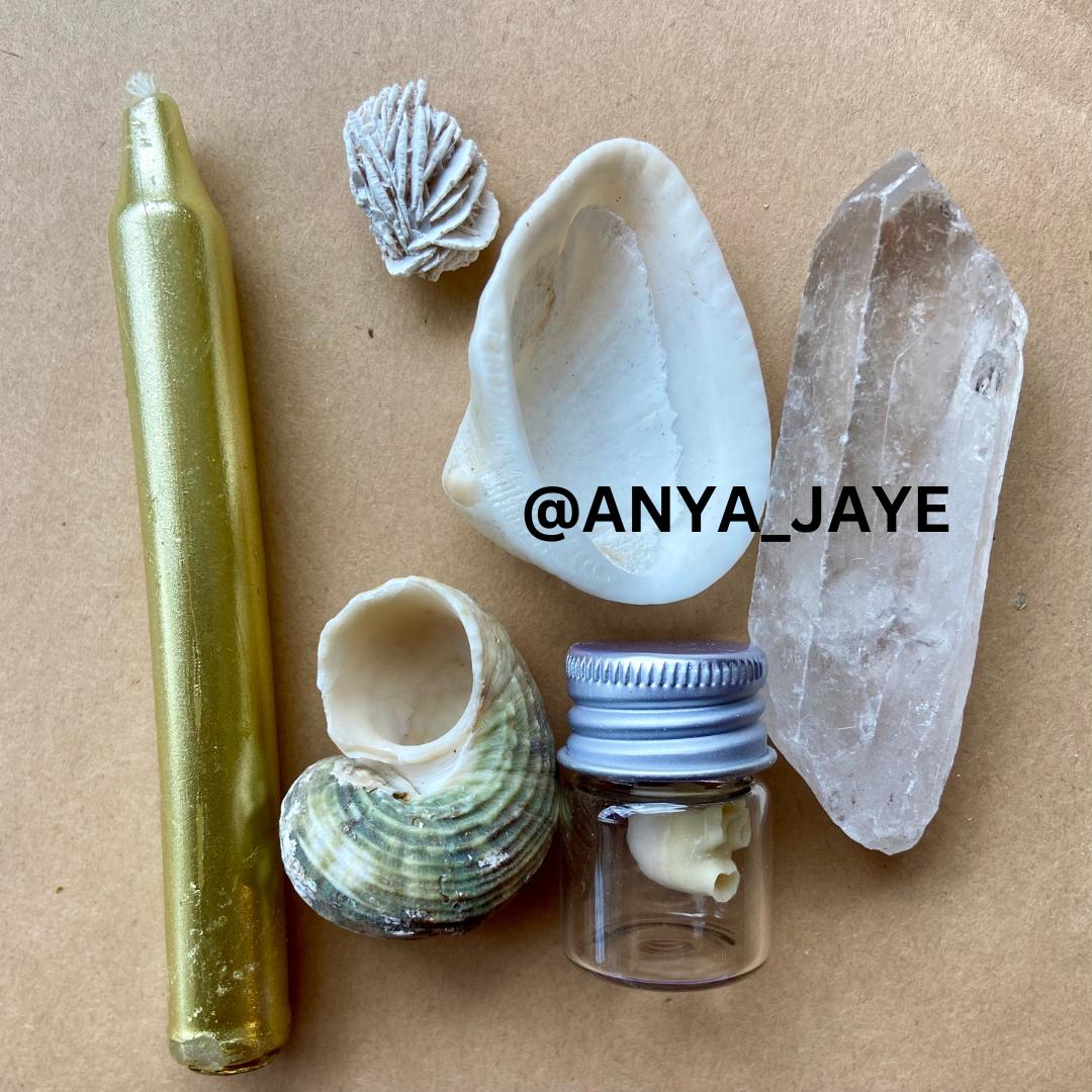 Photograph of product: AJ's Art Large Sack of Bones - large bone bag by Anya Jaye
