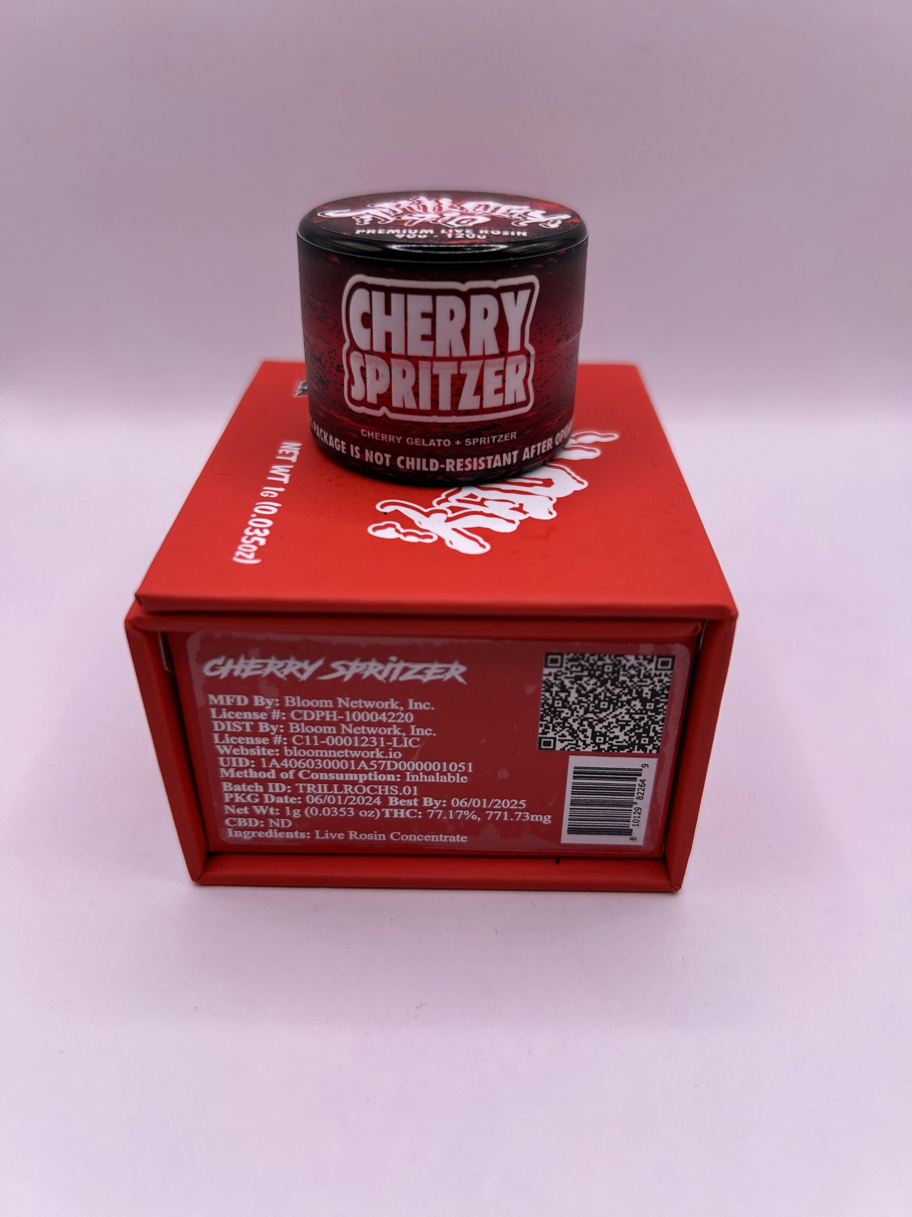 Photograph of product: Trilogy 710 - Cherry Spritzer - 1g Live Rosin